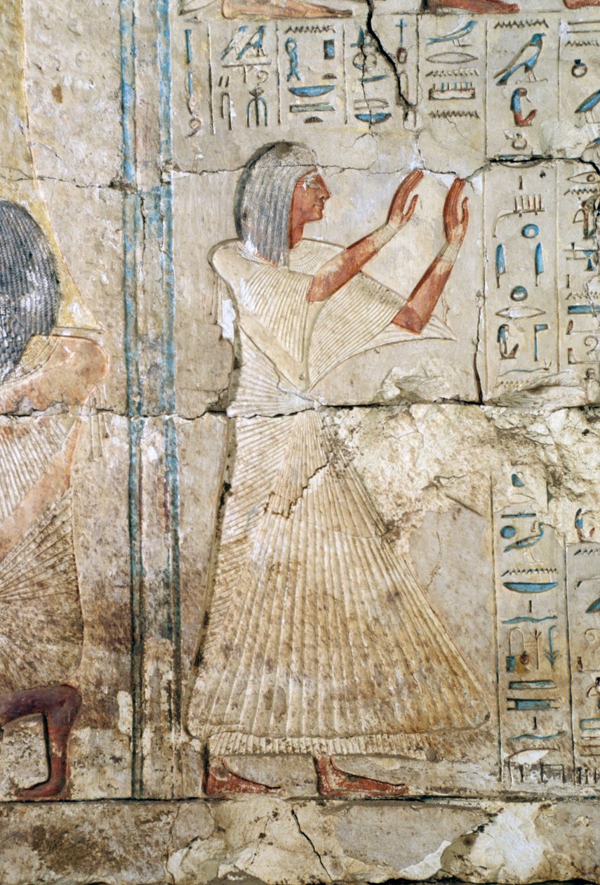 Relief de la tombe de Netcherouymes, haut fonctionnaire de Ramsès II, 2475 av. J.-C., Saqqarah, civilisation égyptienne, Nouvel Empire, XIXe dynastie - Egyptian 19th Dynasty