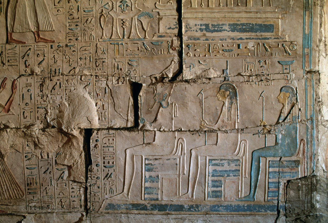 Relief du tombeau de Netcherouymes, haut fonctionnaire de Ramsès II, Saqqarah, civilisation égyptienne, Nouvel Empire, XIXe dynastie - Egyptian 19th Dynasty