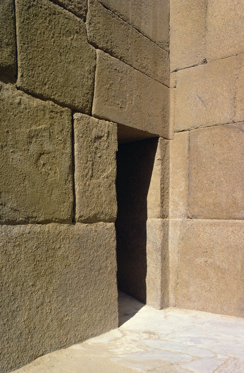 Mur en granit du temple de la vallée de Khéphren, Ancien Empire - Egyptian 4th Dynasty