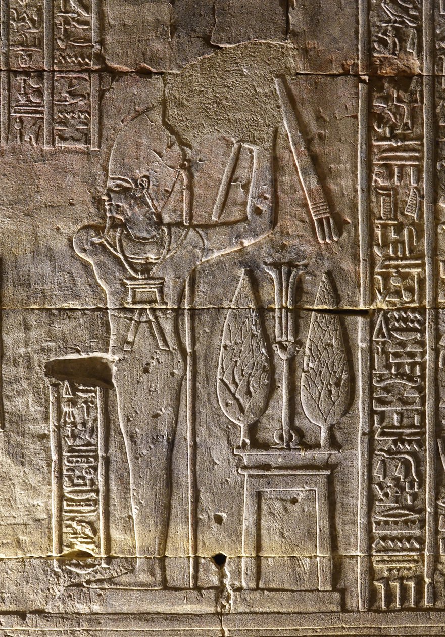 Le Pharaon et ses attributs, Temple d