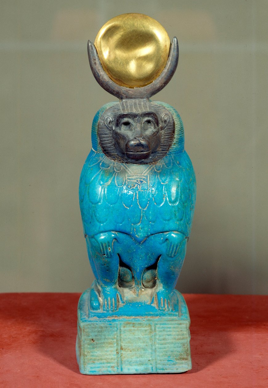 Art égyptien ancien : statuette du dieu Thot en babouin - Egyptian Ptolemaic Period