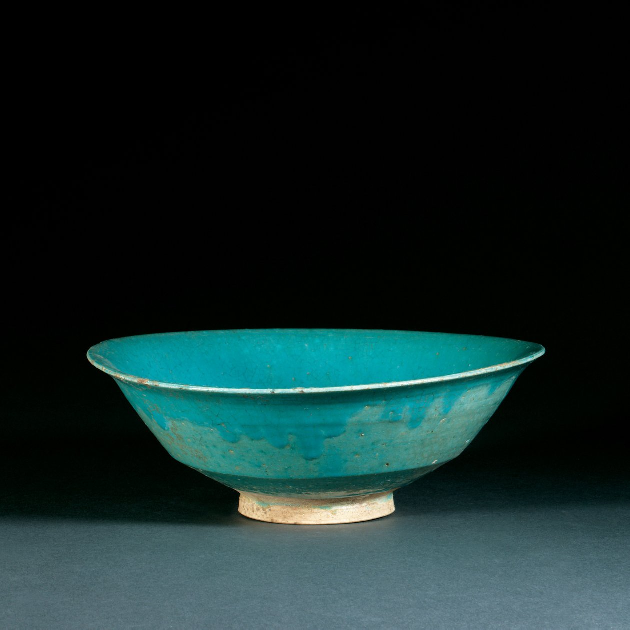 Bol émaillé turquoise fatimide - Egyptian School