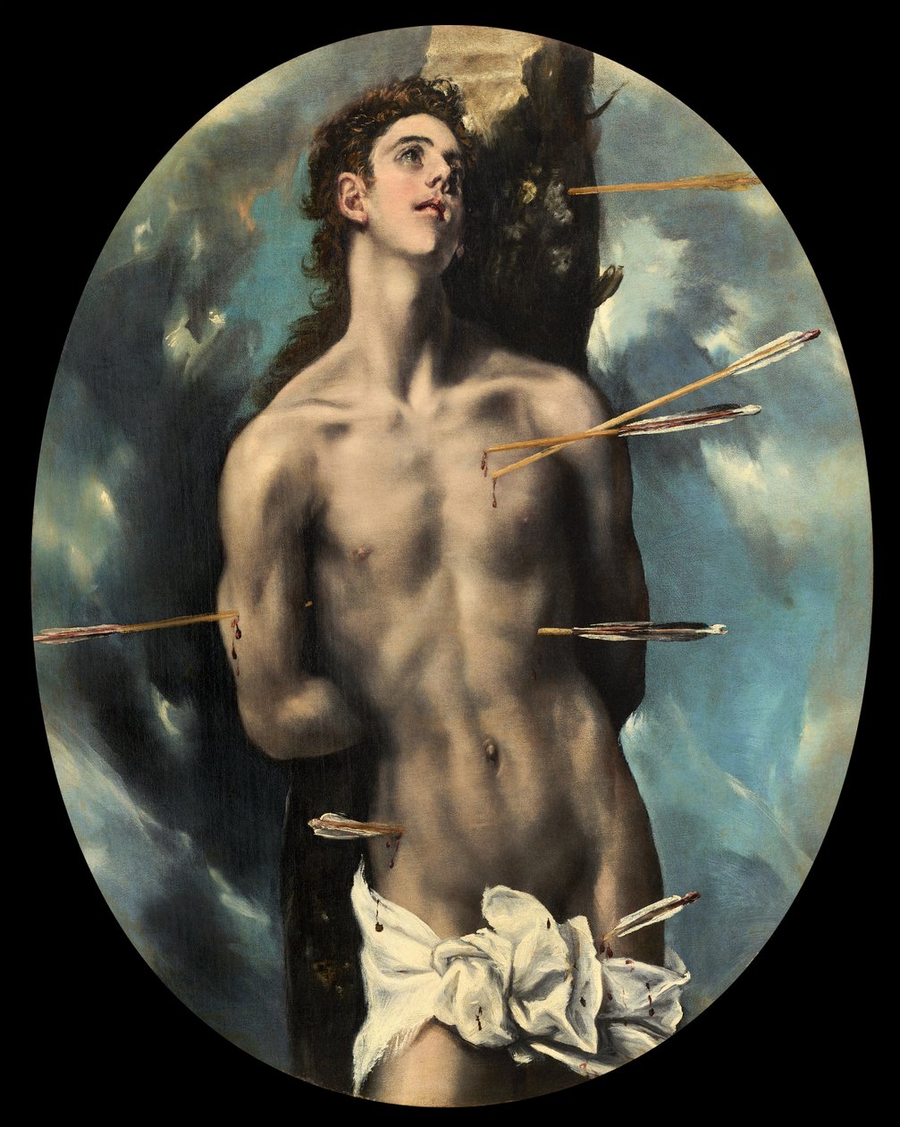 Saint Sébastien, vers 1610-14 (huile sur toile) - El (1541-1614) Greco