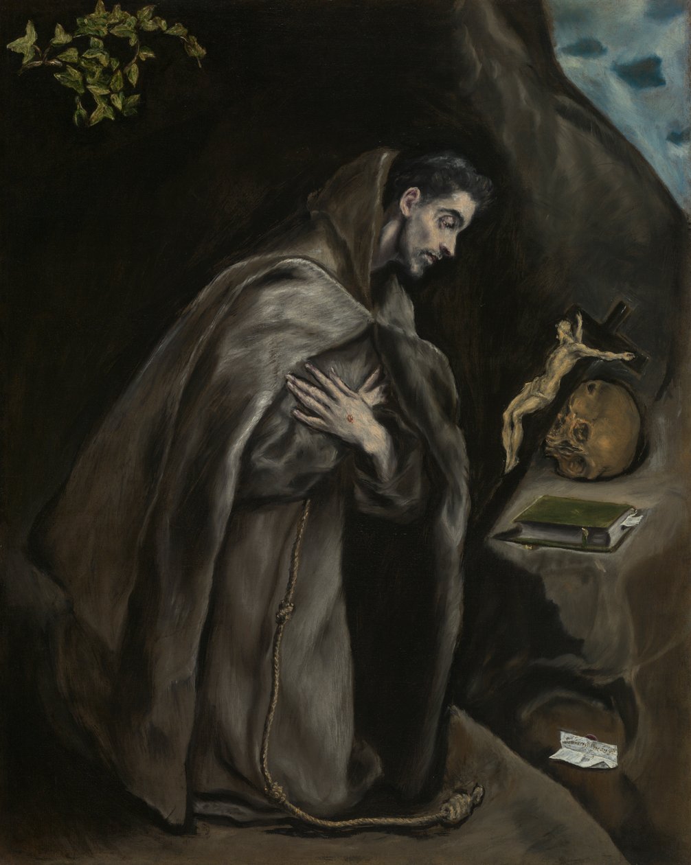 Saint François agenouillé en méditation - El Greco