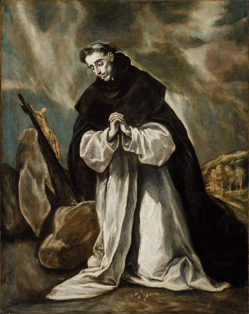 Espagnol : Santo Domingo orante (Tipo-I) Saint Dominique en prière - El Greco
