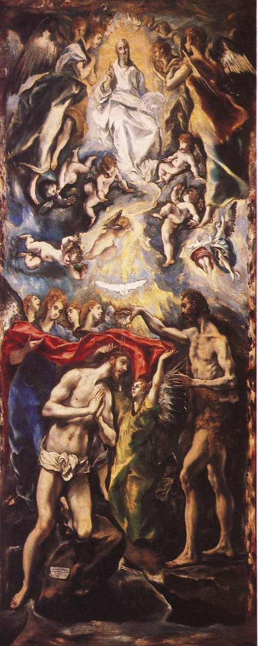 Le baptême du Christ - El Greco