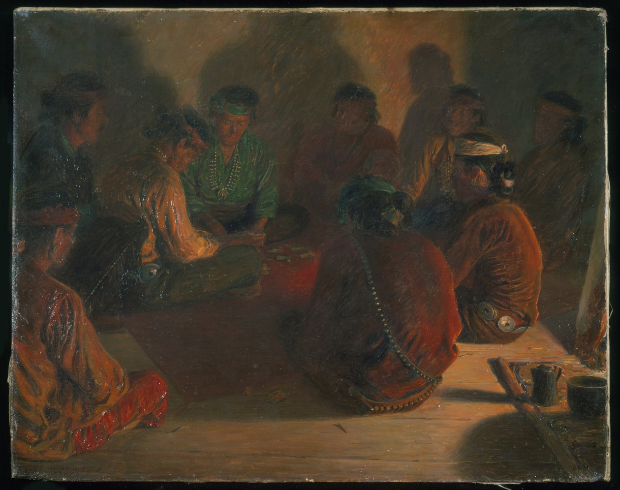 Joueurs de cartes Navajo - Elbridge Ayer Burbank