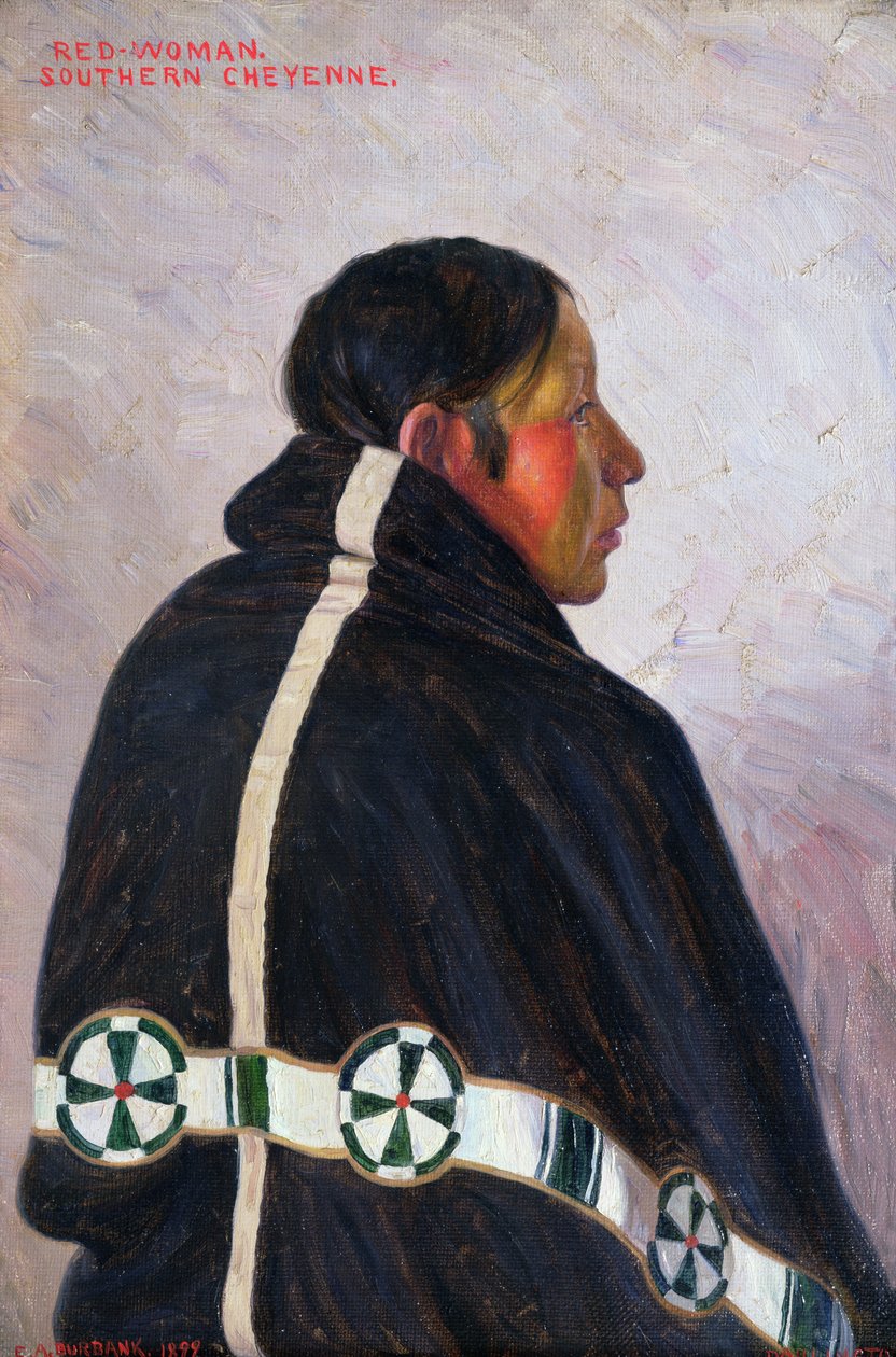 Femme rouge - Elbridge Ayer Burbank