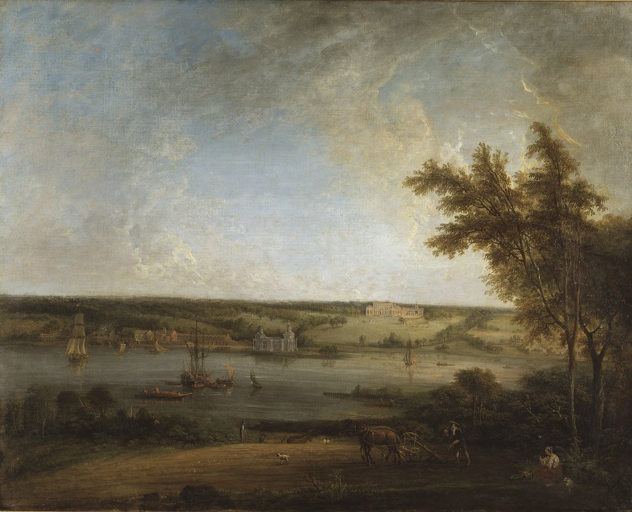 Paysage anglais vu depuis Mistley Hall, dans l