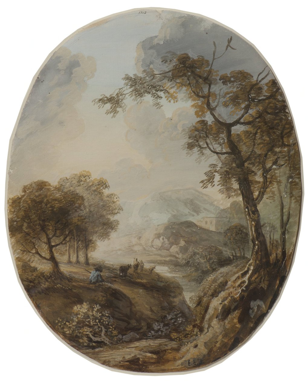 Paysage avec un berger - Elias Martin