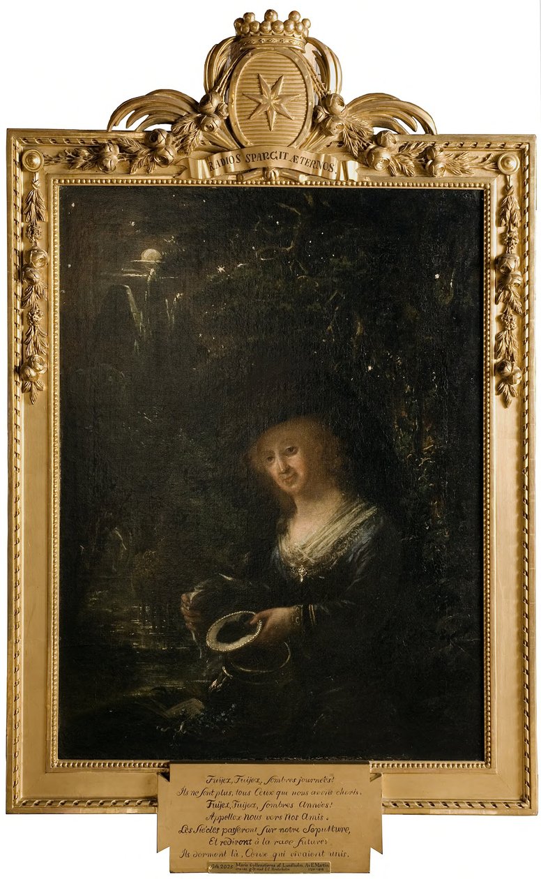 Maria Gyllenstierna von Lundholm (1716-1783), Baronin, verheiratet mit dem Ratsherrn Baron Esbjörn Kristian Reuterholm - Elias Martin