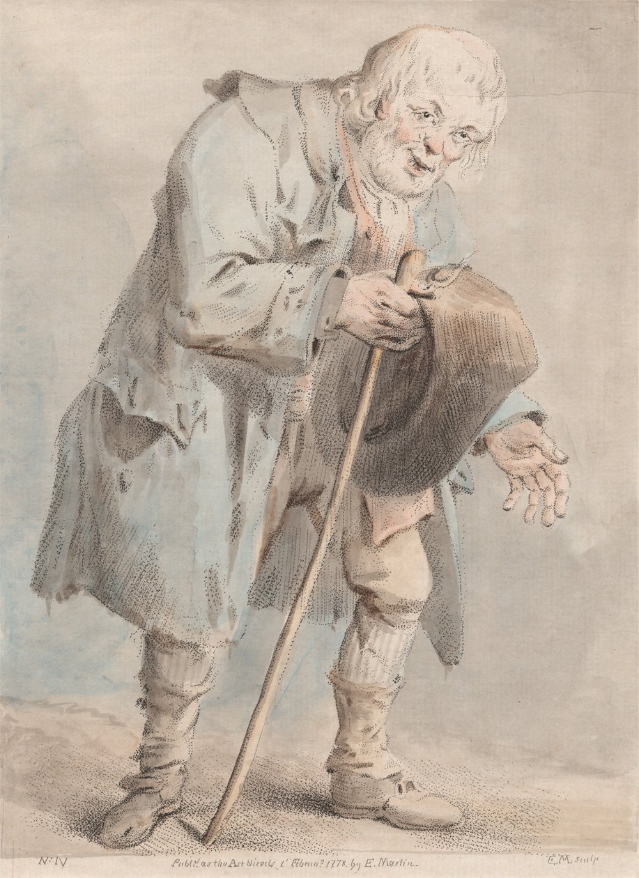 Vieil homme mendiant - Elias Martin