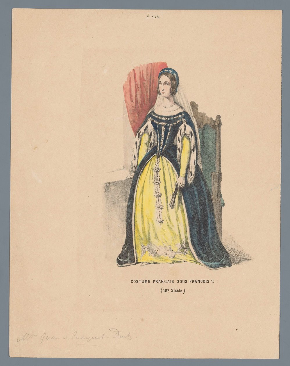 Costume français sous François Ier (16e siècle) - Elias Spanier (attributed to)