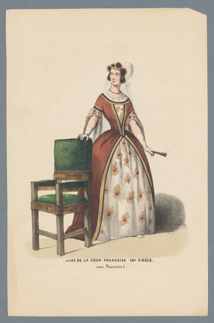 Dame de la cour française XVIe Siècle sous François I - Elias Spanier