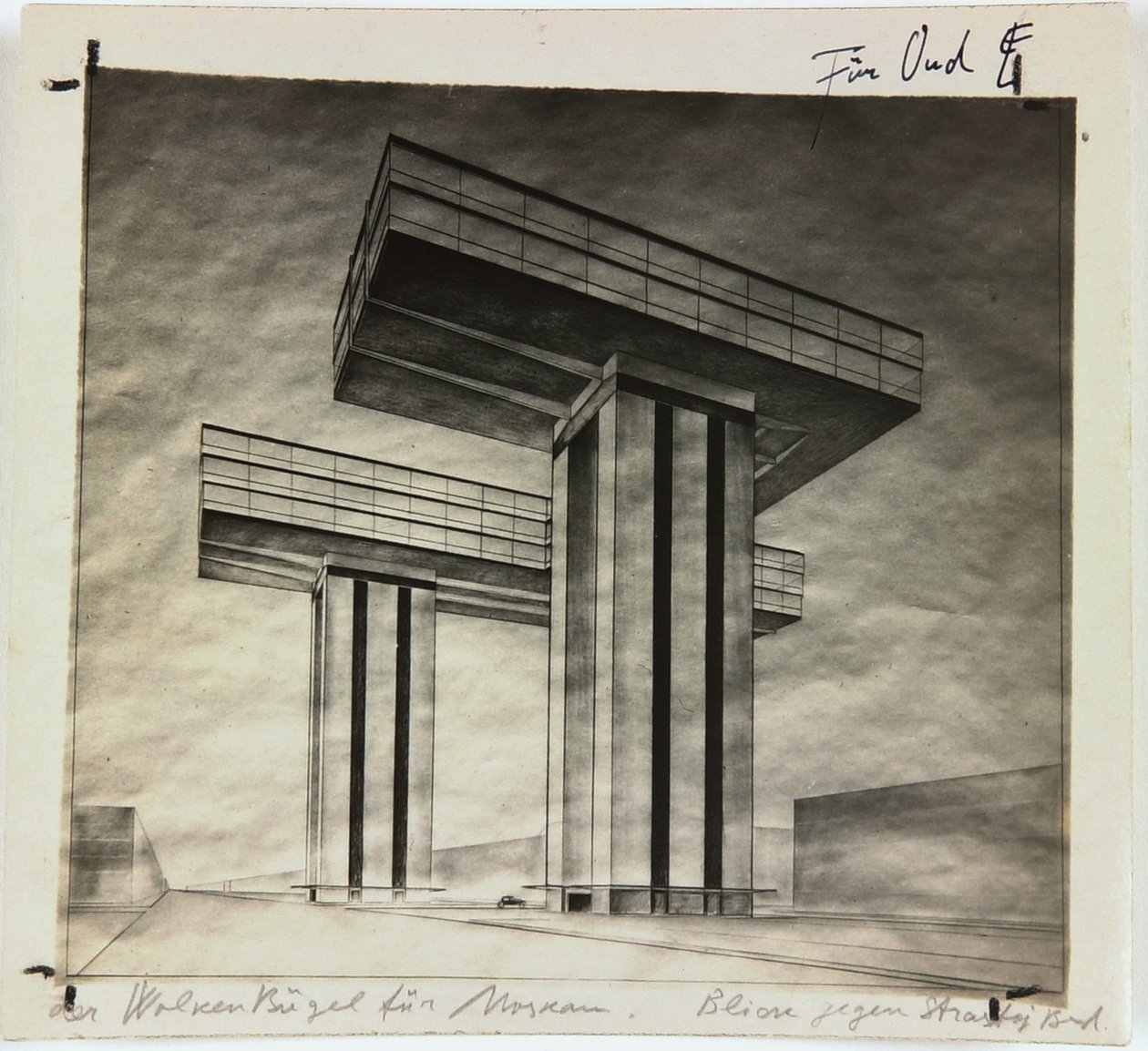 Gratte-ciel Wolkenbügel sur le boulevard Strastnoy à Moscou - Eliezer Markowich Lissitzky