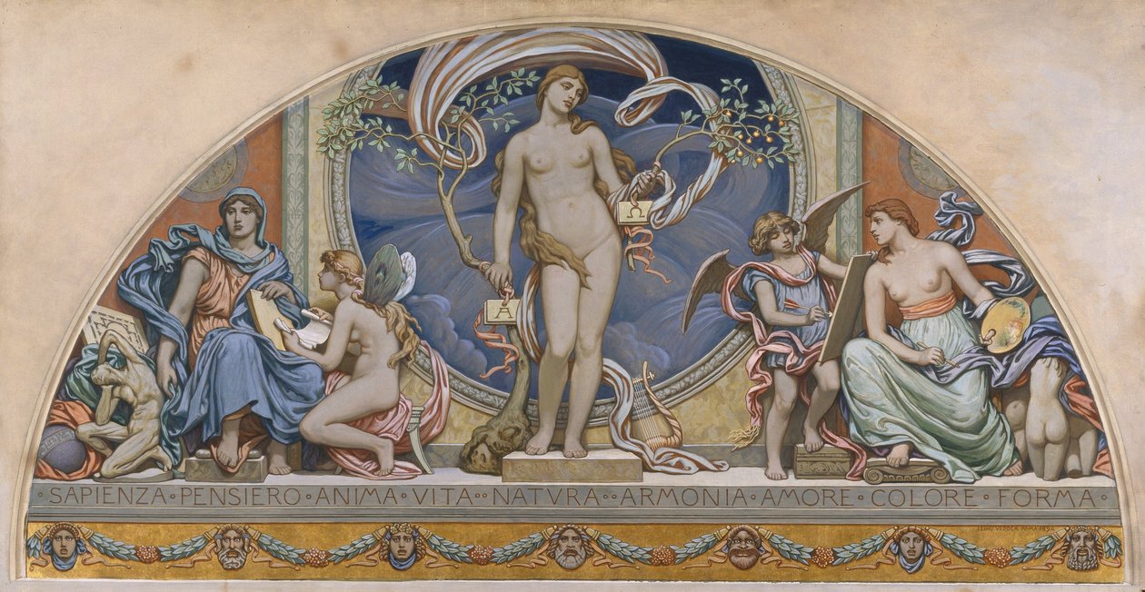 Rome représentante des arts - Elihu Vedder