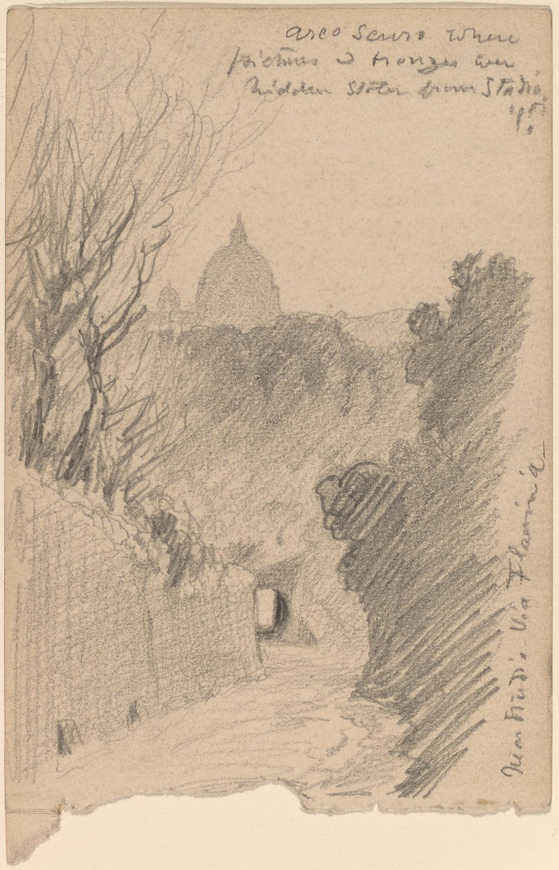 Arco Oscuro--Sur la Via Fiaminia - Elihu Vedder