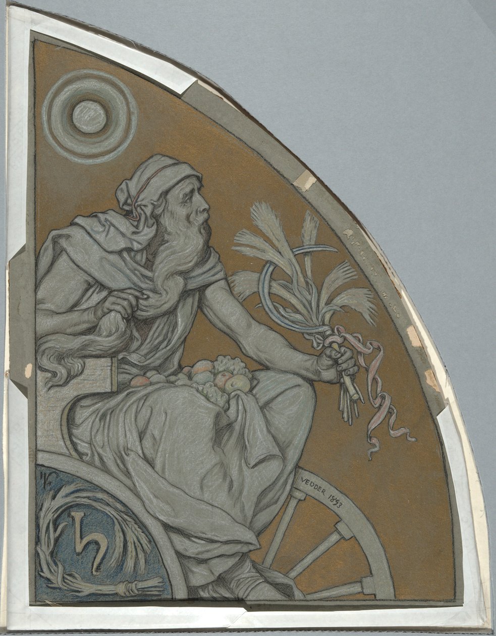 Cartoon pour Saturne - Elihu Vedder