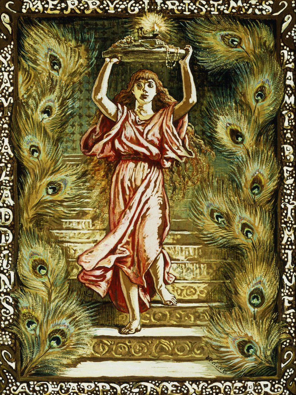Conception de Prang pour Noël - Elihu Vedder