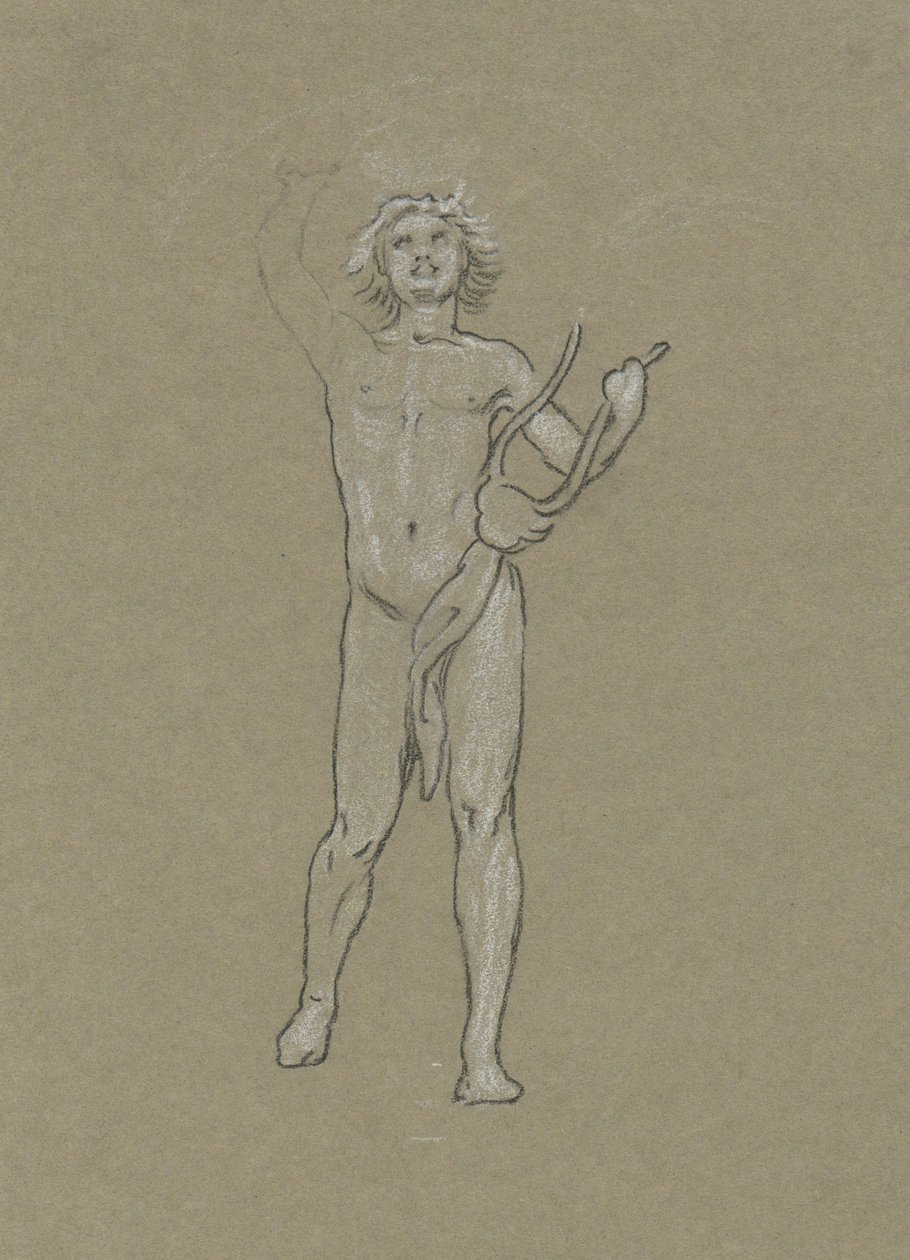 Étude pour Apollon - Elihu Vedder