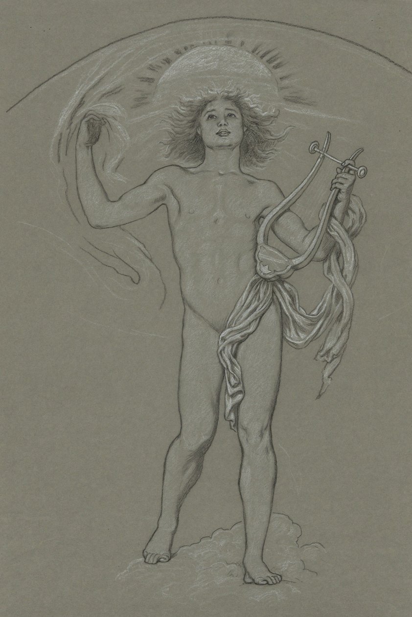 Étude pour « Apollo » - Elihu Vedder
