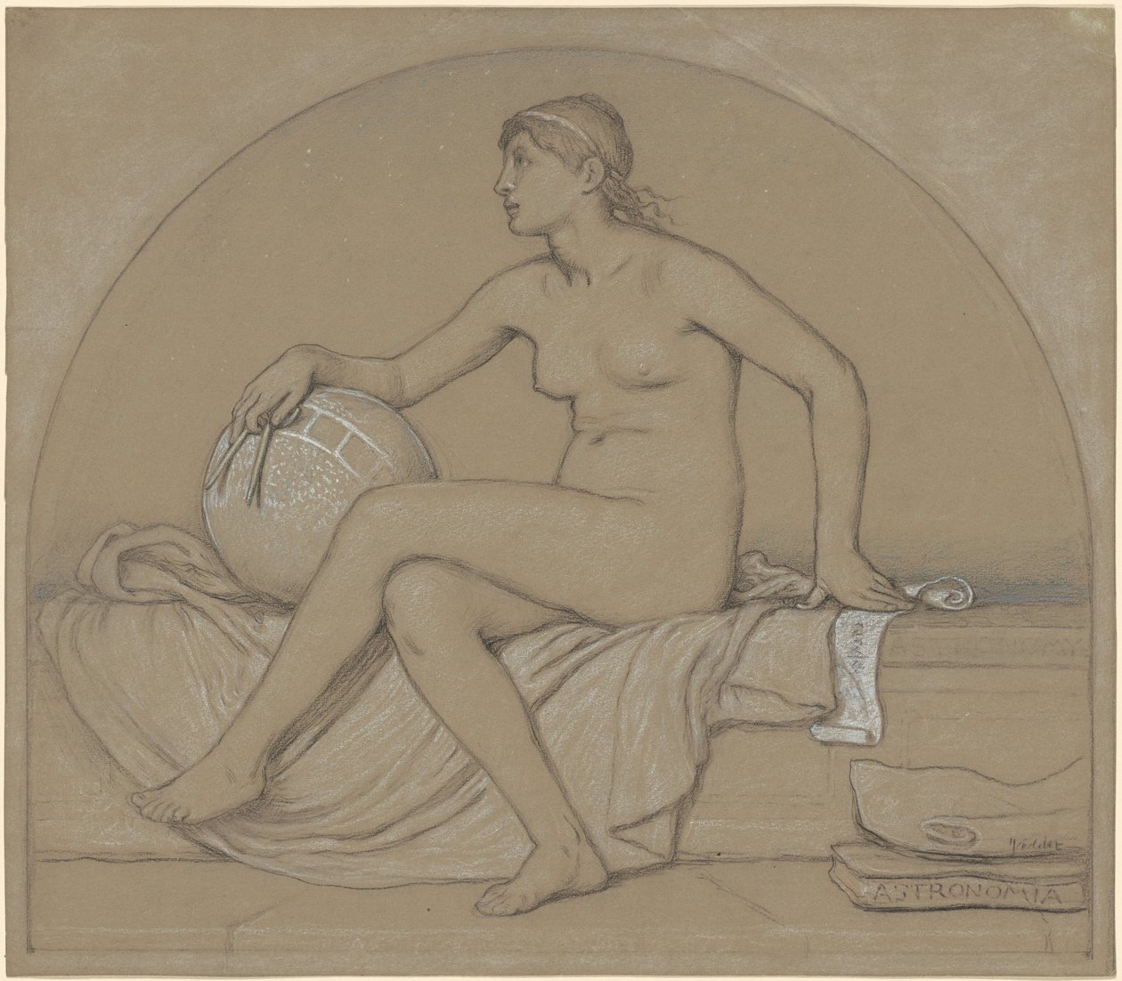 Étude pour "Astronomie" - Elihu Vedder