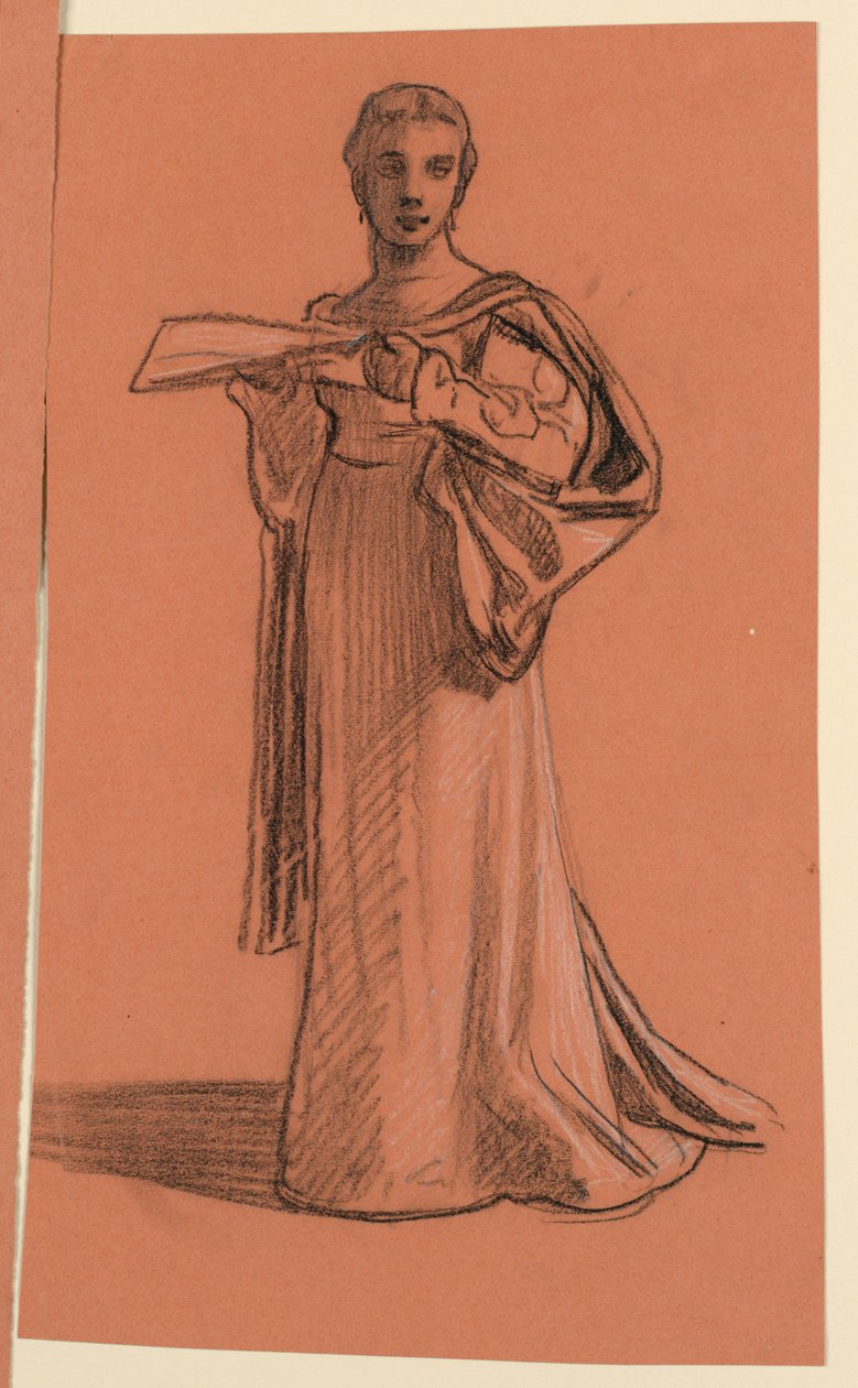 Étude pour "Procession de mariage" - Elihu Vedder