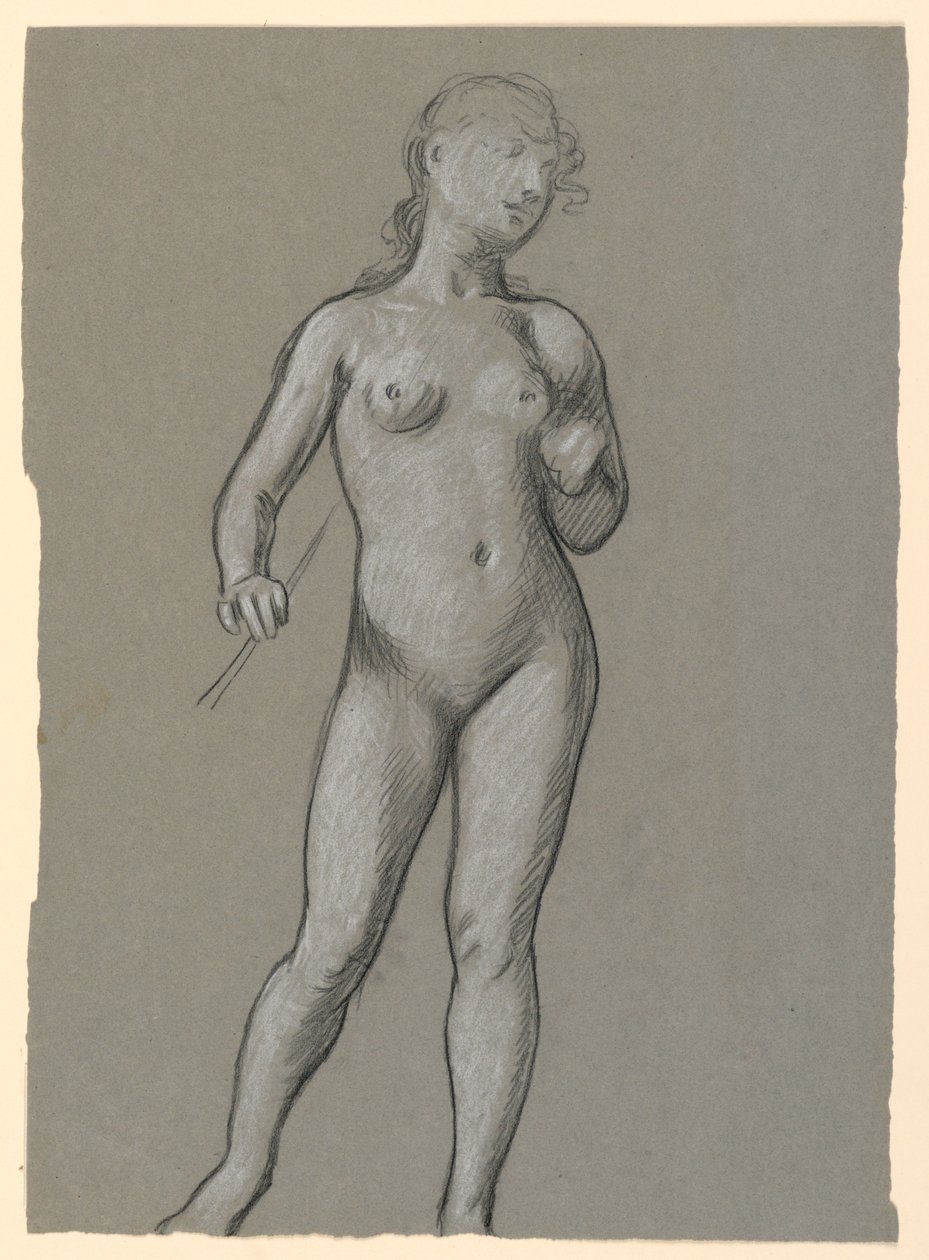 Étude de nu féminin - Elihu Vedder