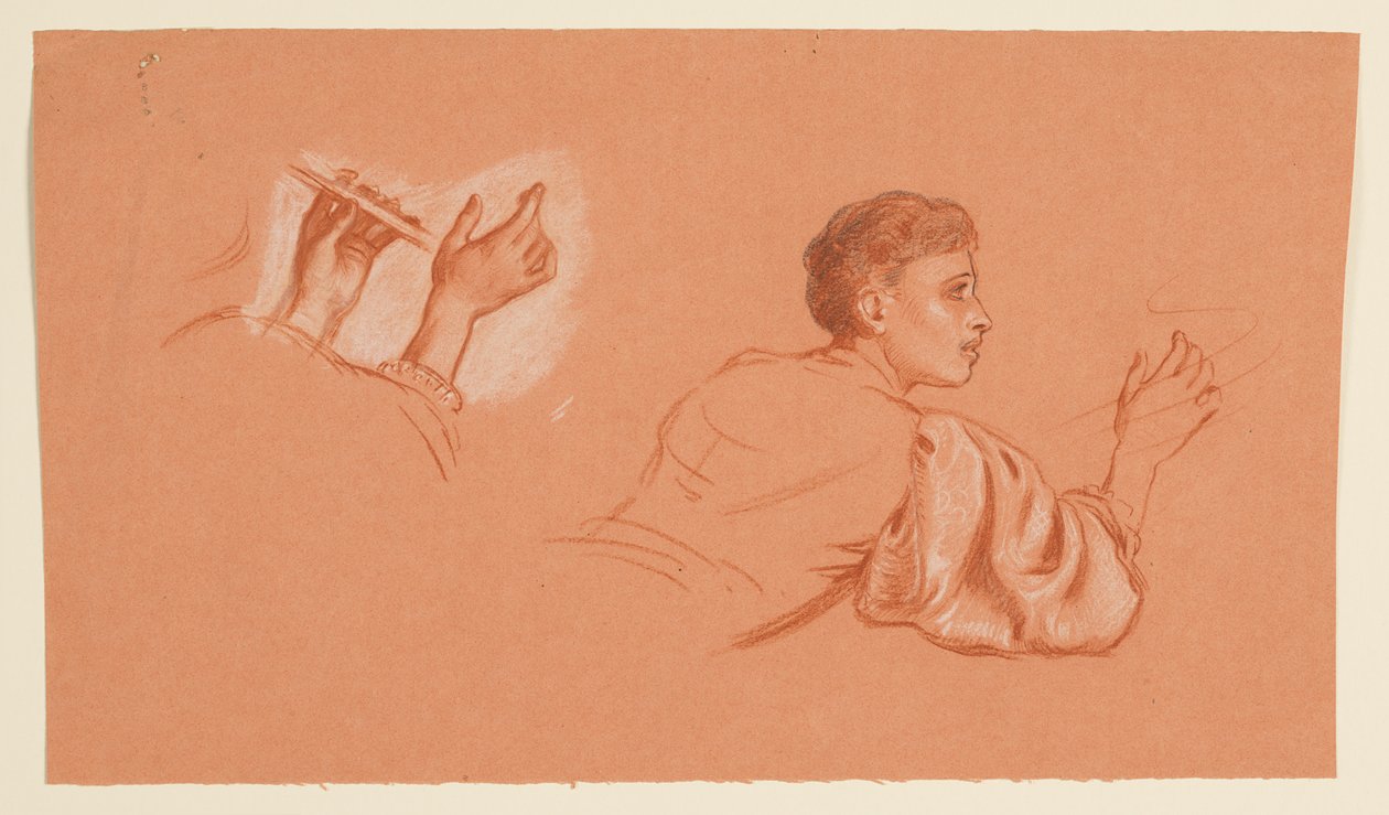 Études de figures masculines costumées - Elihu Vedder