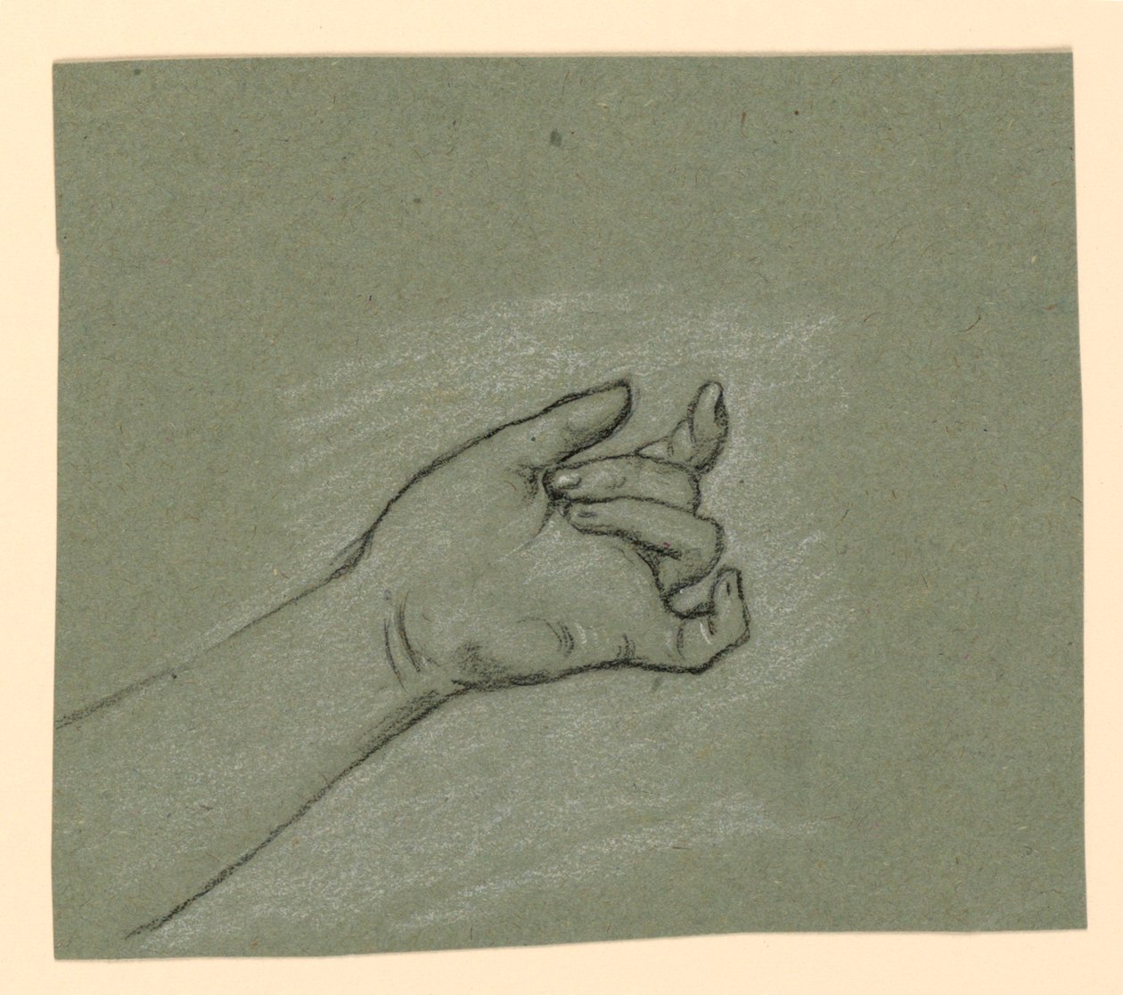 Étude du poignet et de la main gauche - Elihu Vedder