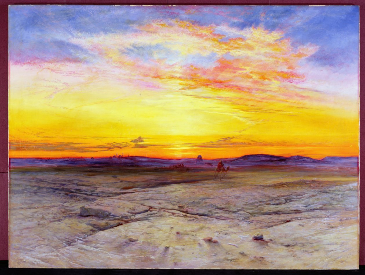 Les Tombeaux des Sultans près du Caire, au coucher du soleil, 1865 - Elijah Walton