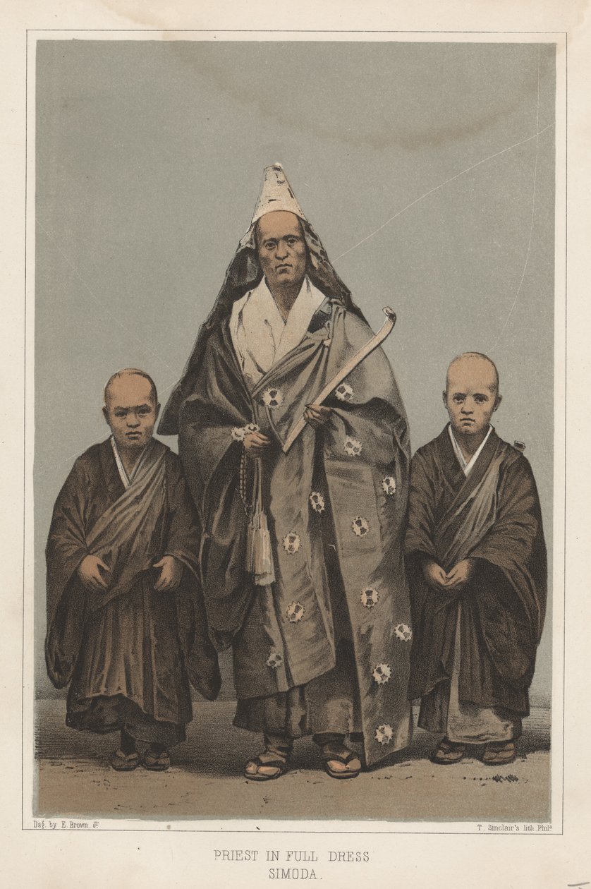 Prêtre en Grande Tenue, Simoda, 1855 - Eliphalet Brown