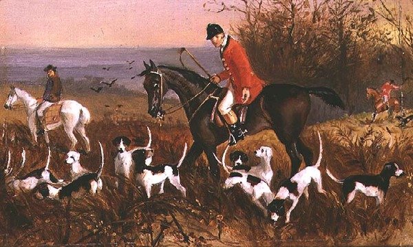 Scène de chasse de Pardon Hall, Essex - Elisabeth Arkwright