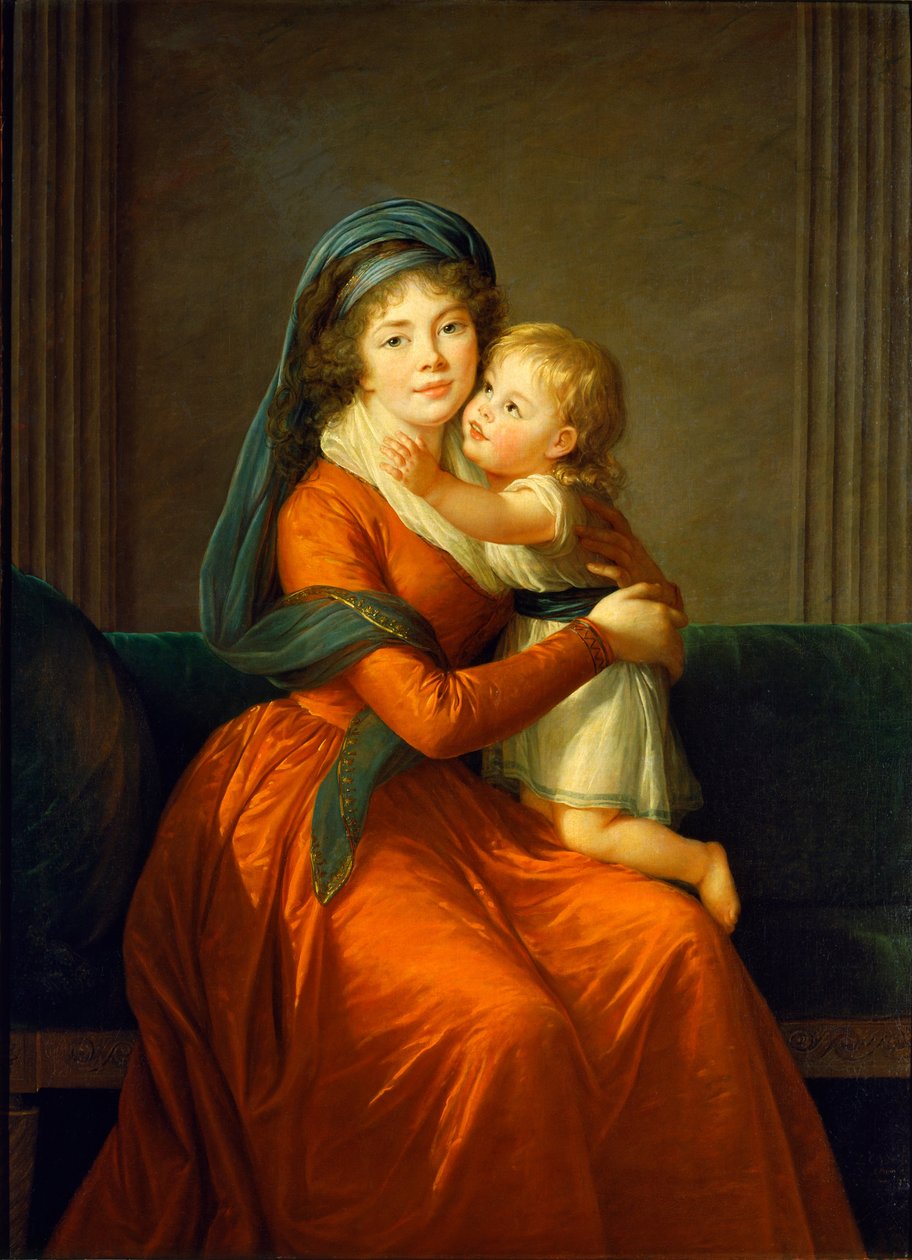 Portrait de la princesse Alexandra Golitsyna et de son fils Piotr - Élisabeth Louise Vigée Le Brun