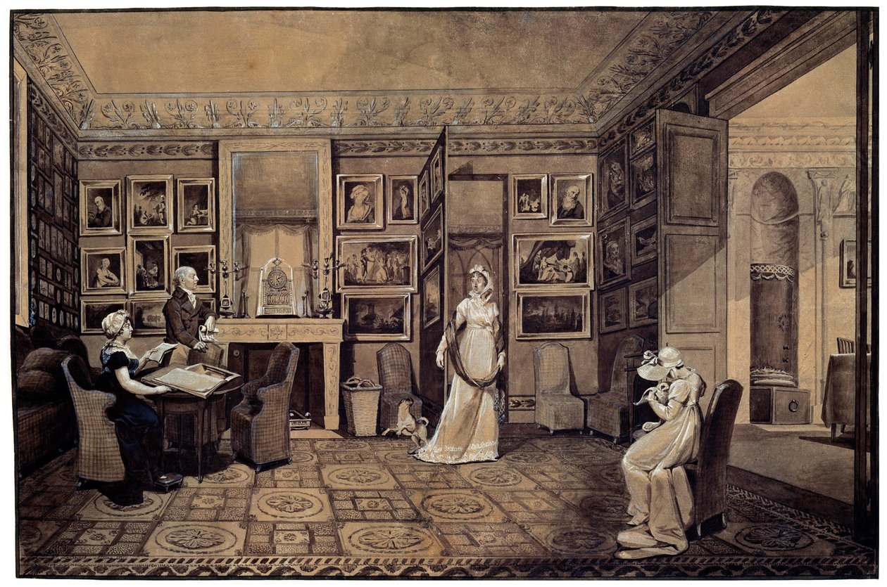 Salon dans la maison Baryatinsky à Altona, 1807 - Elisabeth Louise Vigee Lebrun