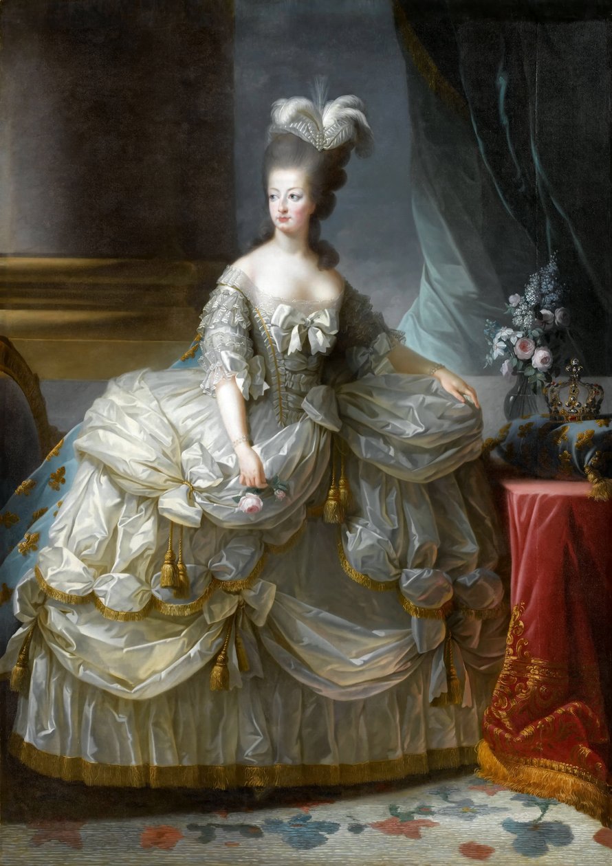 Portrait de la reine Marie-Antoinette de France 1755-1793 - Elisabeth Louise Vigee-Lebrun