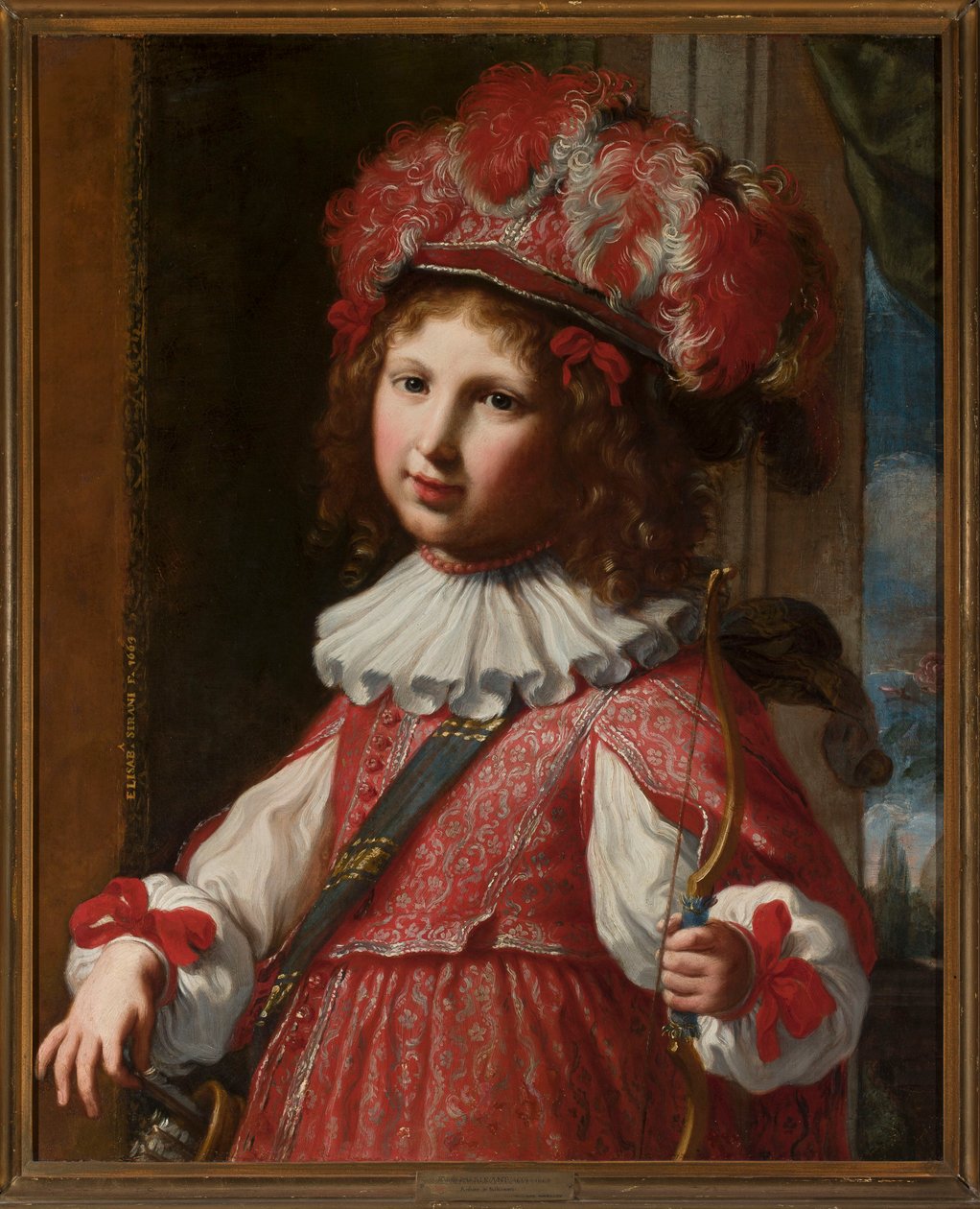 Portrait de Vincenzo Ranuzzi, âgé de cinq ans, en Amour - Elisabetta Sirani