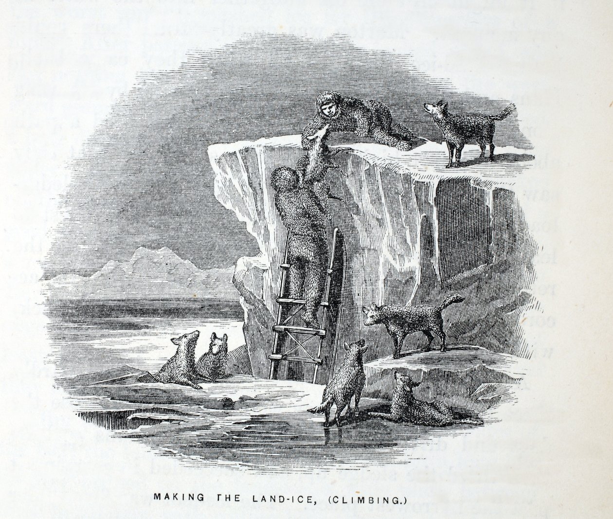 Faire la glace terrestre, escalade, illustration de 