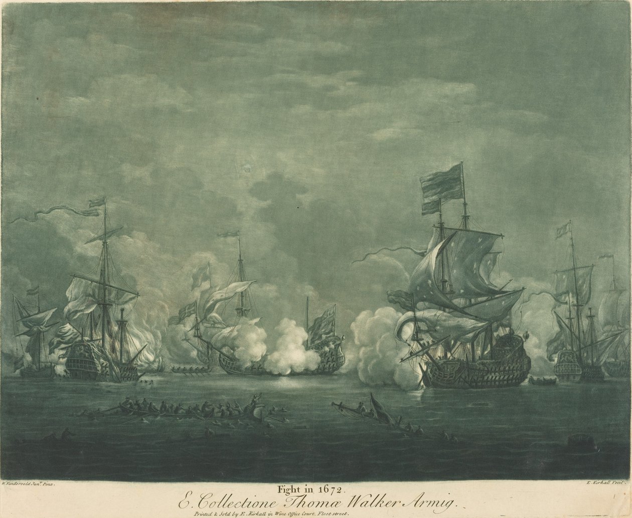 Combat en 1672 - Elisha Kirkall
