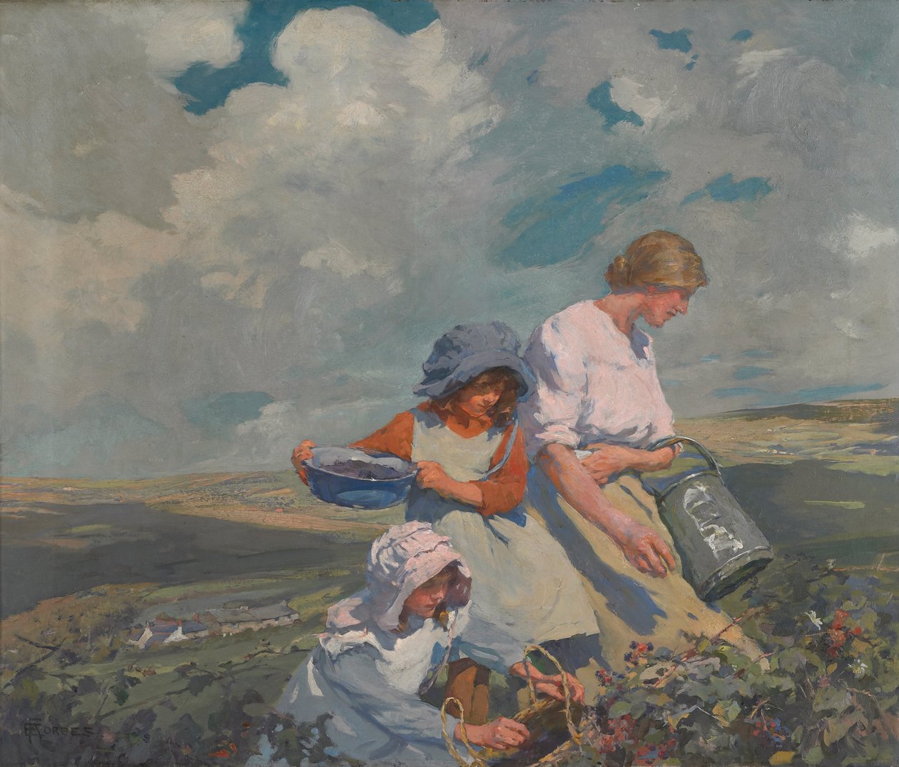 Cueillette de mûres - Elizabeth Adela Stanhope Forbes