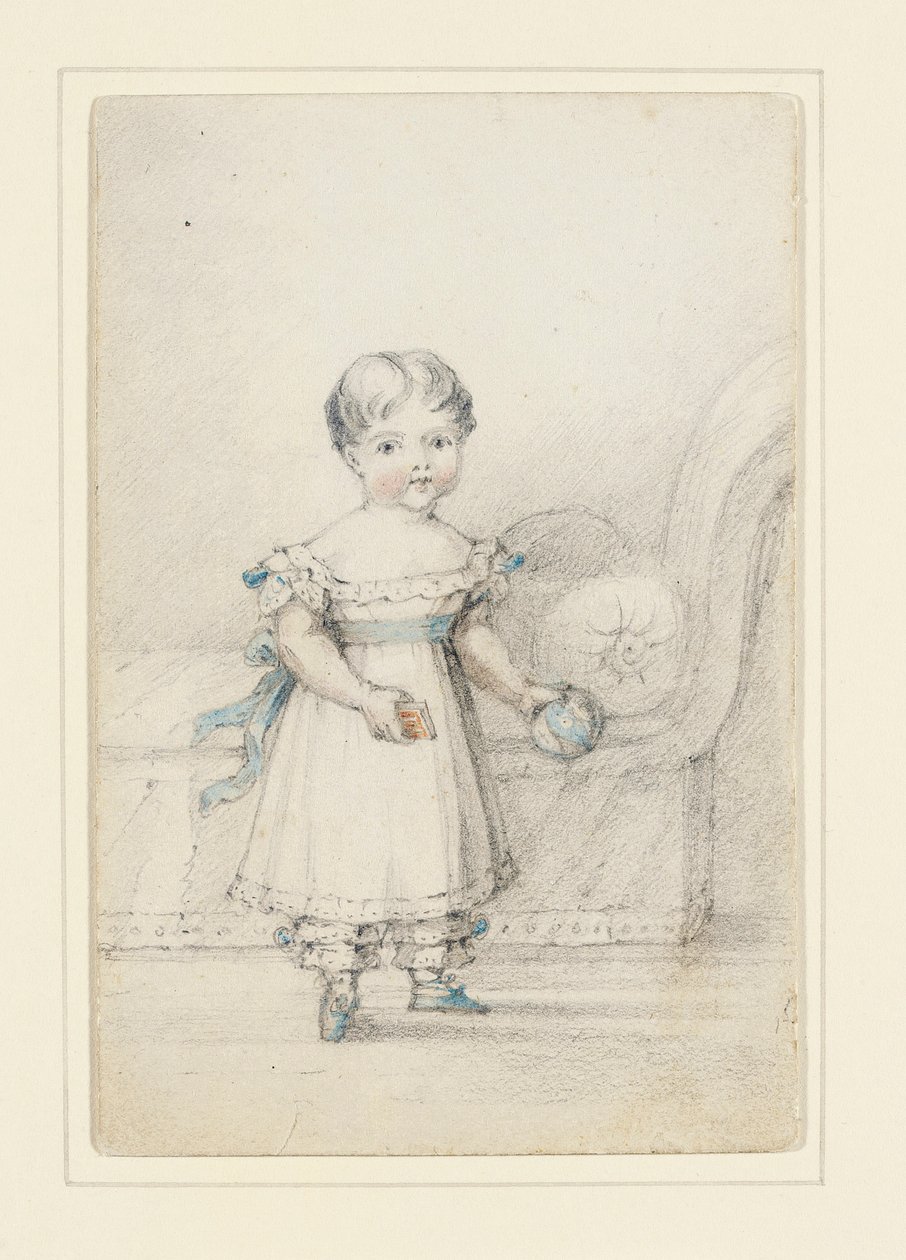 Princesse Victoria avec un ballon, 1822 - Elizabeth Keith Heathcote