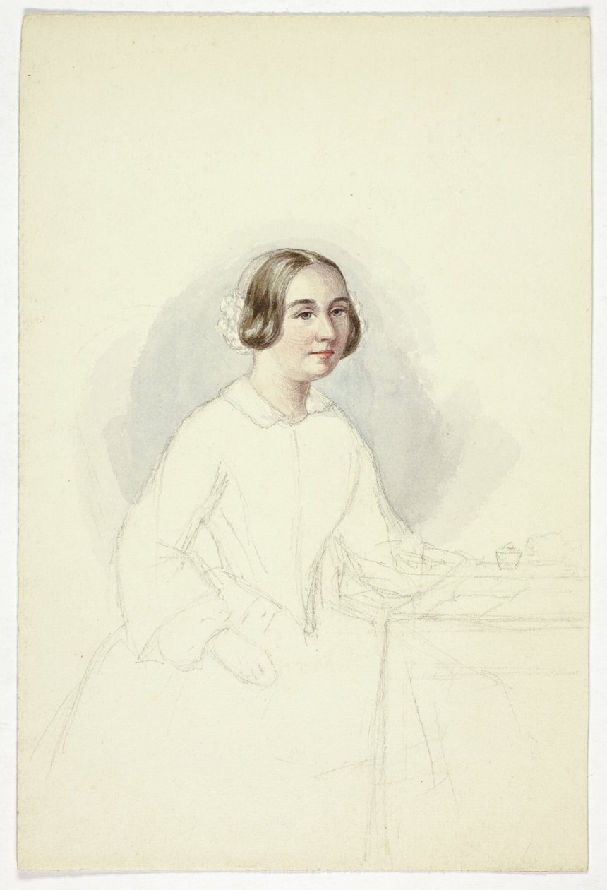 Jeune femme à un bureau d