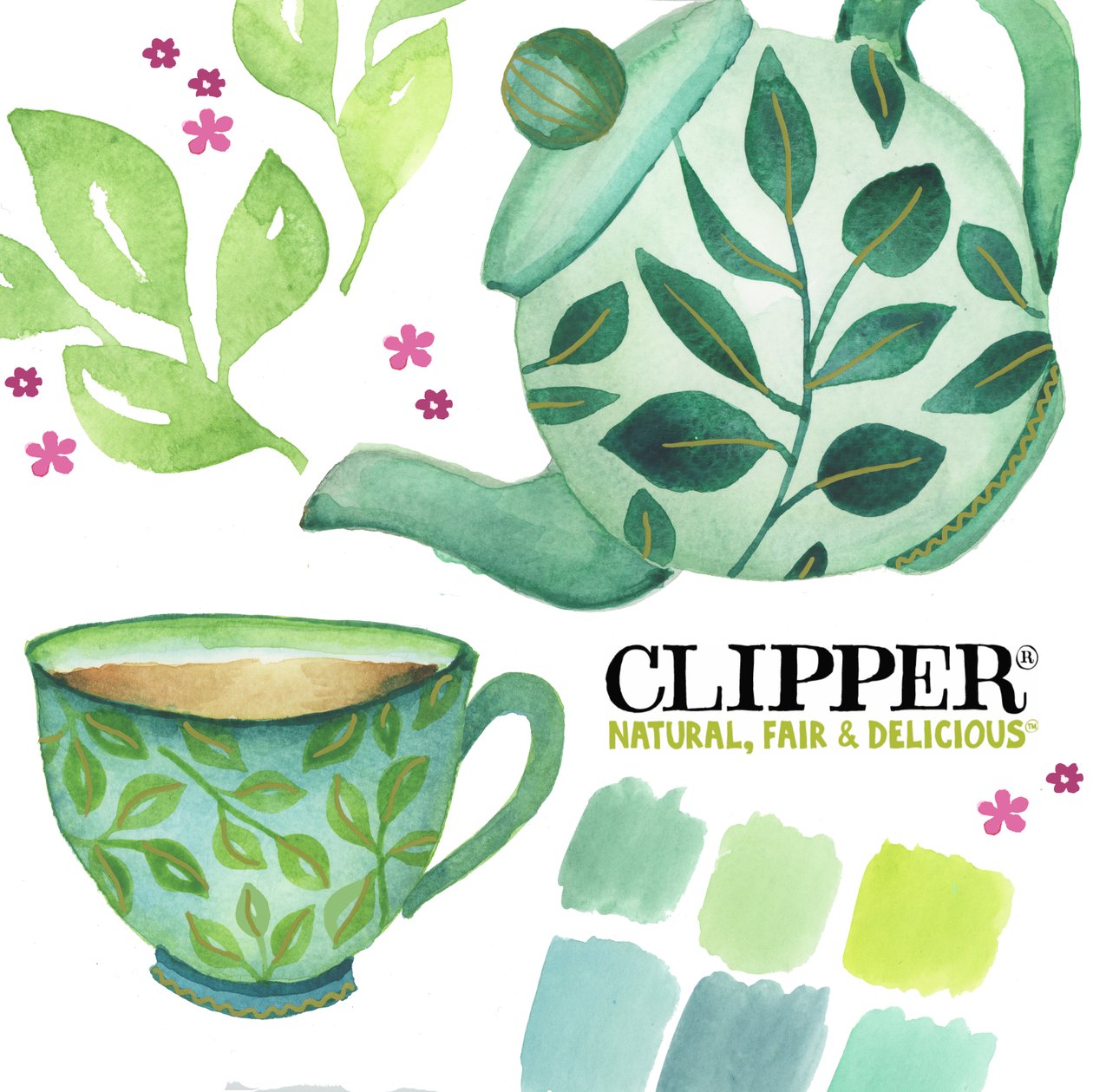 Thé Clipper, 2018 (aquarelle) - Elizabeth Rider