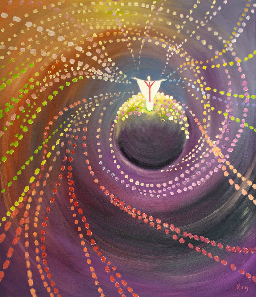 Tous les saints et les anges se joignent à la louange que le Christ offre au Père à la messe, 2000 - Elizabeth Wang