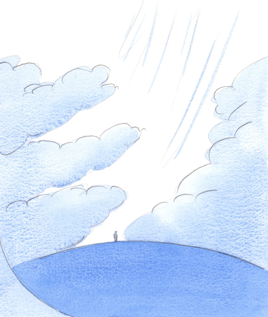 Comme seule une force puissante peut repousser les nuages au-dessus de la terre, seule une prière contemplative puissante ouvre un 