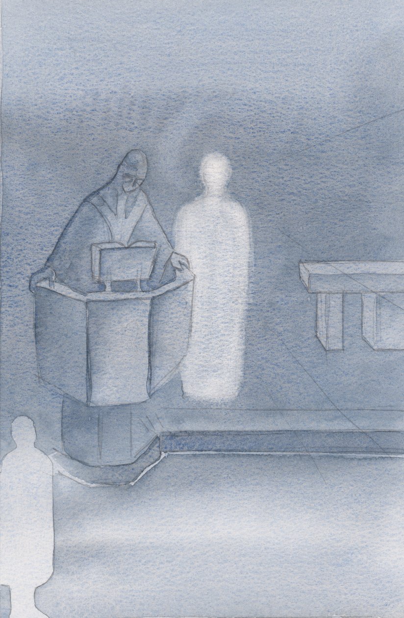 Le Christ se tenait à côté du prêtre qui lisait le Saint Évangile pour nous tous, qui était la propre parole du Christ - Elizabeth Wang