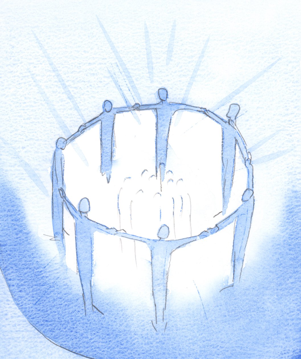 Les amis et les relations qui vivent, travaillent et prient unis dans le Christ repoussent les ténèbres pour éclairer les autres, 2002 - Elizabeth Wang
