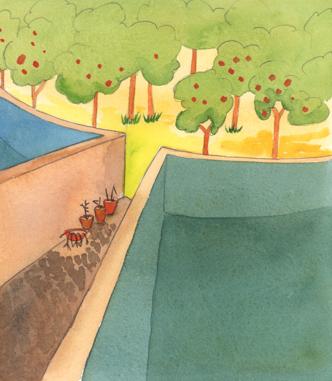 Dans la vie spirituelle, il peut sembler que nous empruntions un chemin étroit, entre de hauts murs, avec peu d