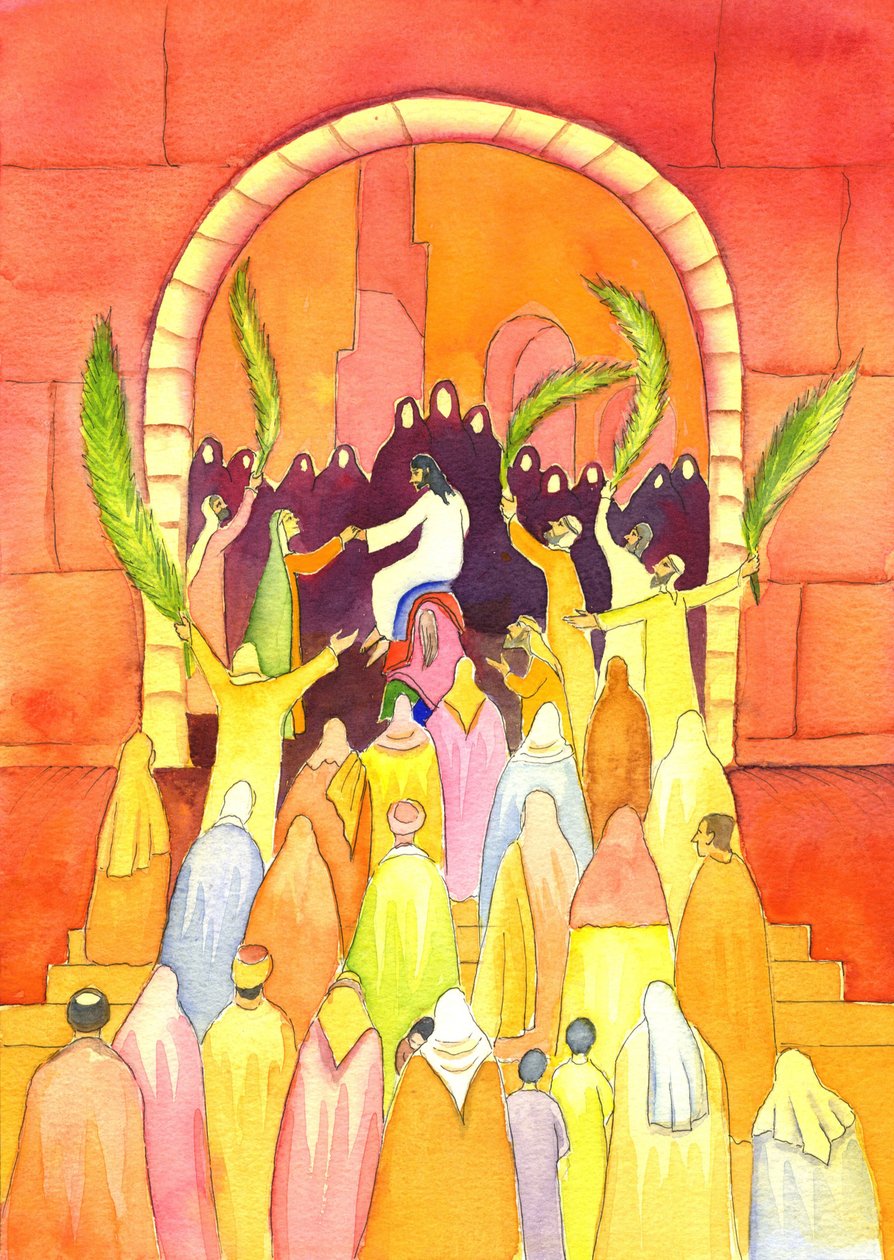 Jésus entre à Jérusalem en procession (Dimanche des Rameaux), 2001 - Elizabeth Wang