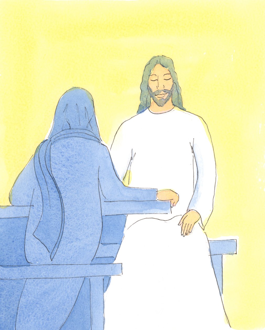 Jésus était rafraîchi et joyeux en s